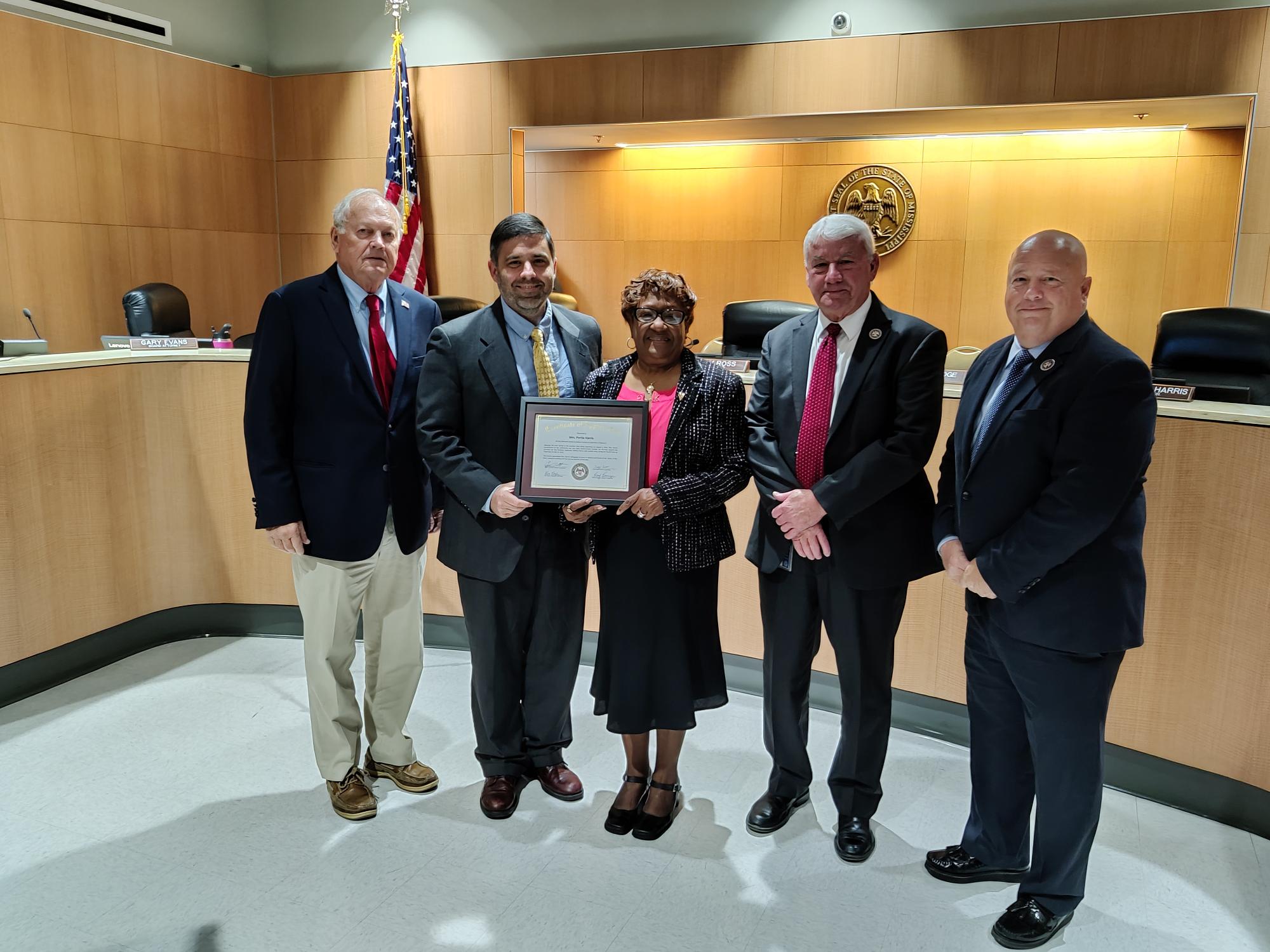 Supervisor Portia Harris - last Board meeting (Nov. 15, 2021)