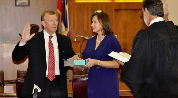 Mike Ezell in a Court Room